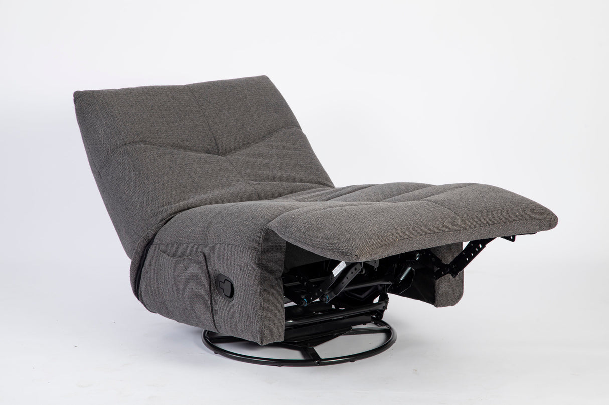 Relaxfauteuil - Antraciet - Verstelbaar - Draaibaar - Modern