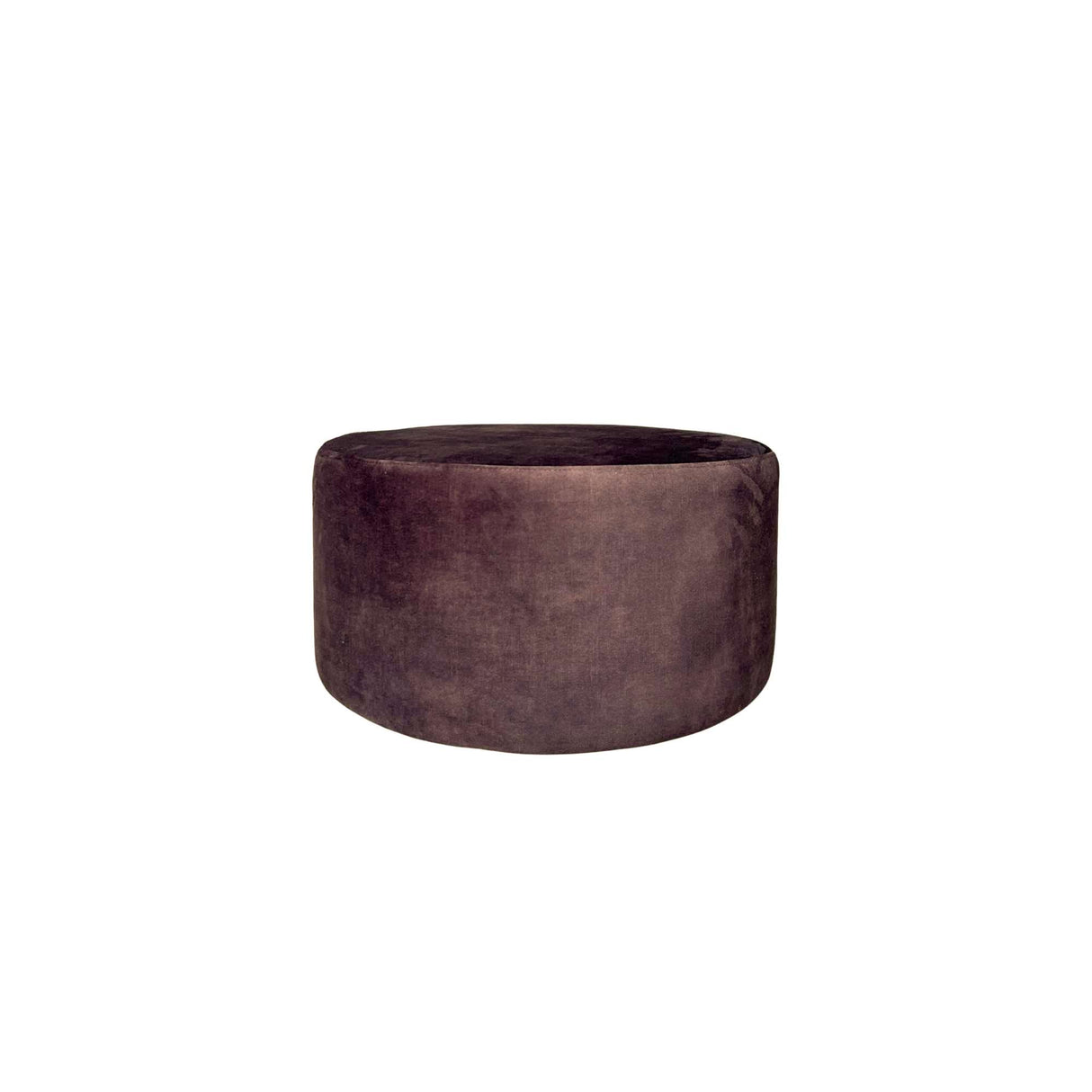 Hocker - Bruin - Stof - 60 cm - Rond