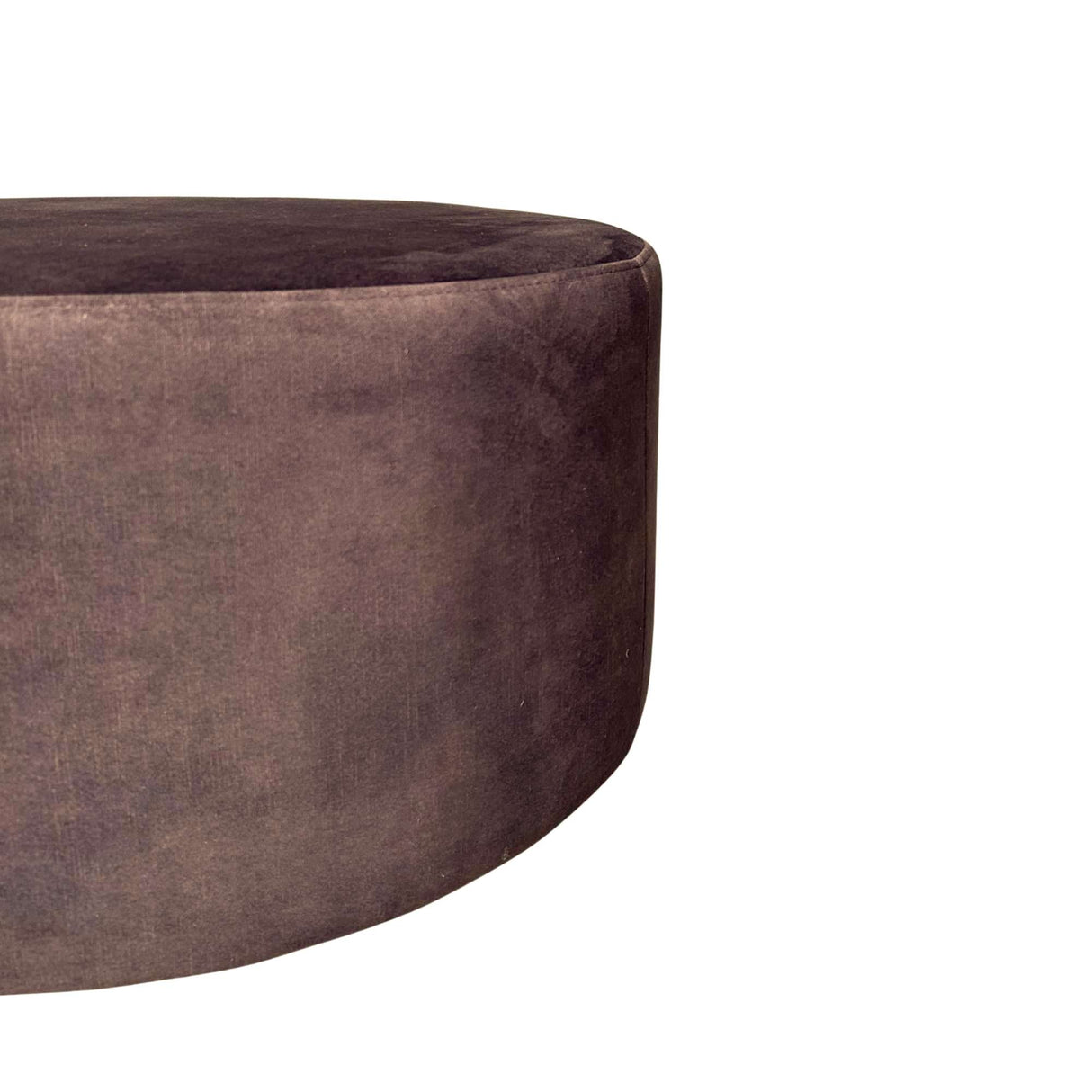 Hocker - Bruin - Stof - 60 cm - Rond