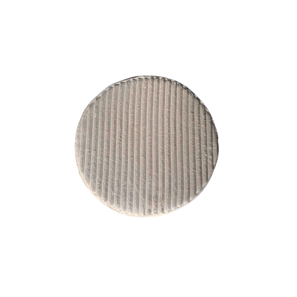 Hocker - Rond - Beige - Stof - 60 cm