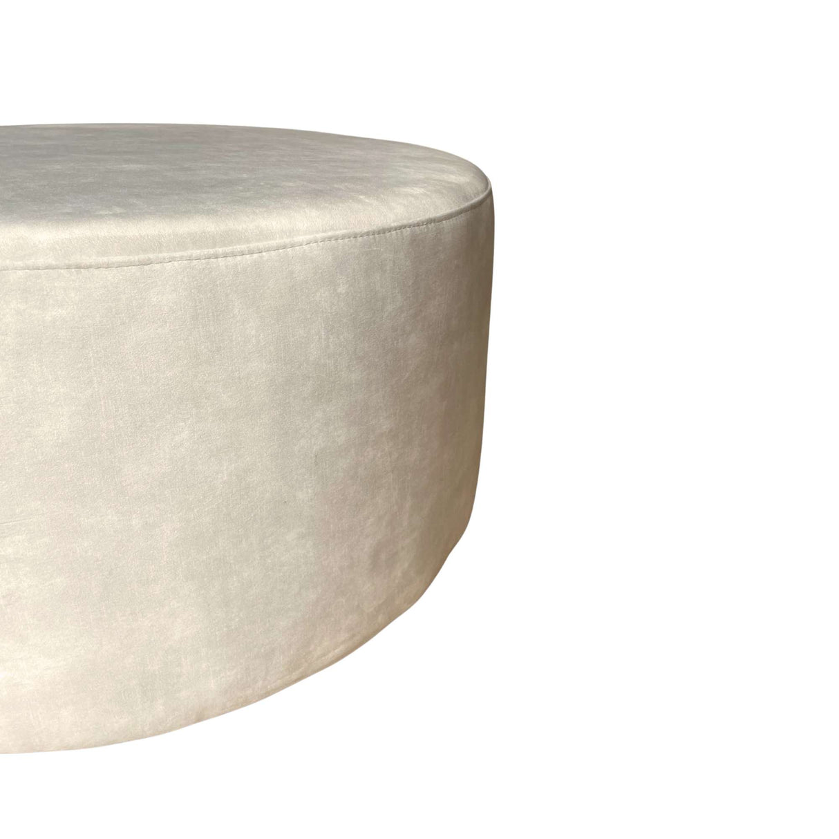 Hocker - Rond - Crème - 80 cm