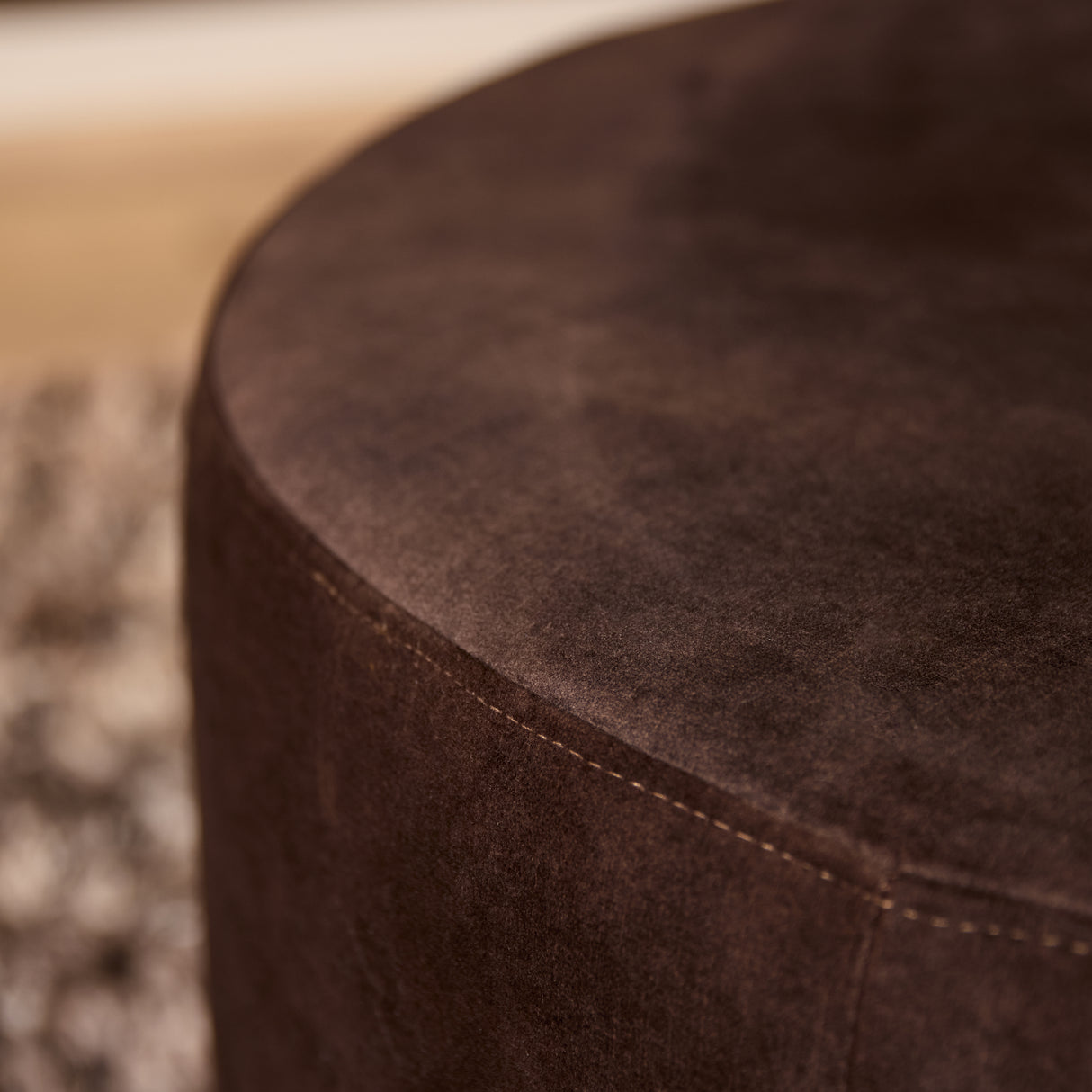 Ronde hocker - Bruin - Adore 108 - 80 cm