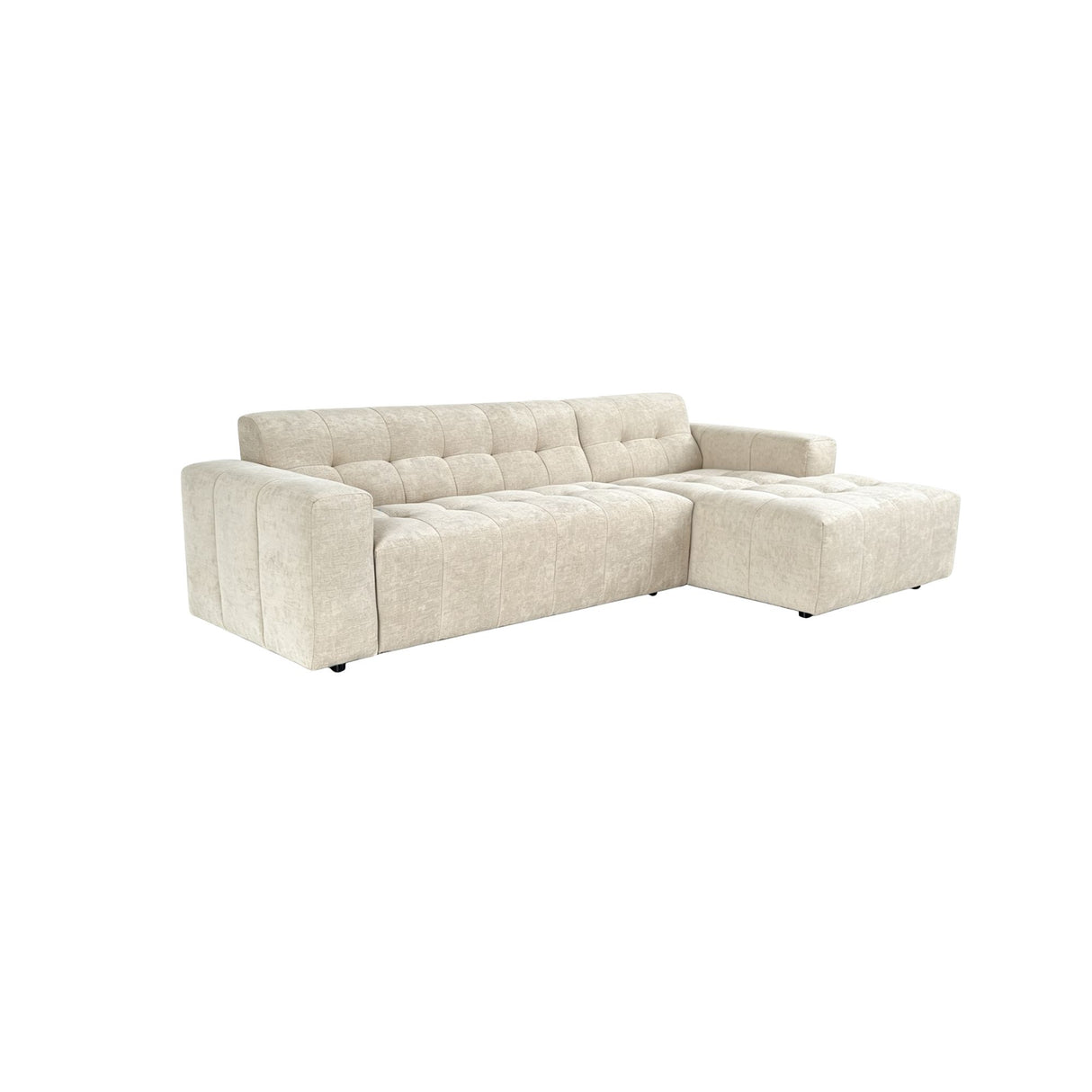 MySofa Ruby Hoekbank Beige 2,5 zits AL + Lounge R