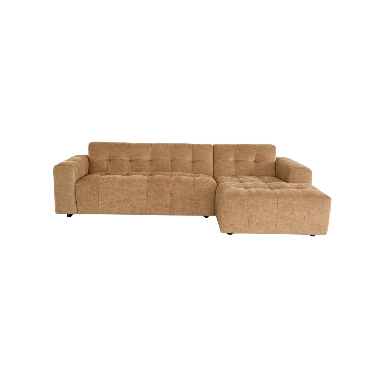 MySofa Ruby Hoekbank Camel 2,5 zits AL + Lounge R