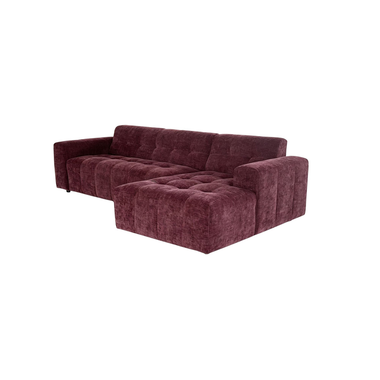 MySofa Ruby Hoekbank Paars 2,5 zits AL + Lounge R