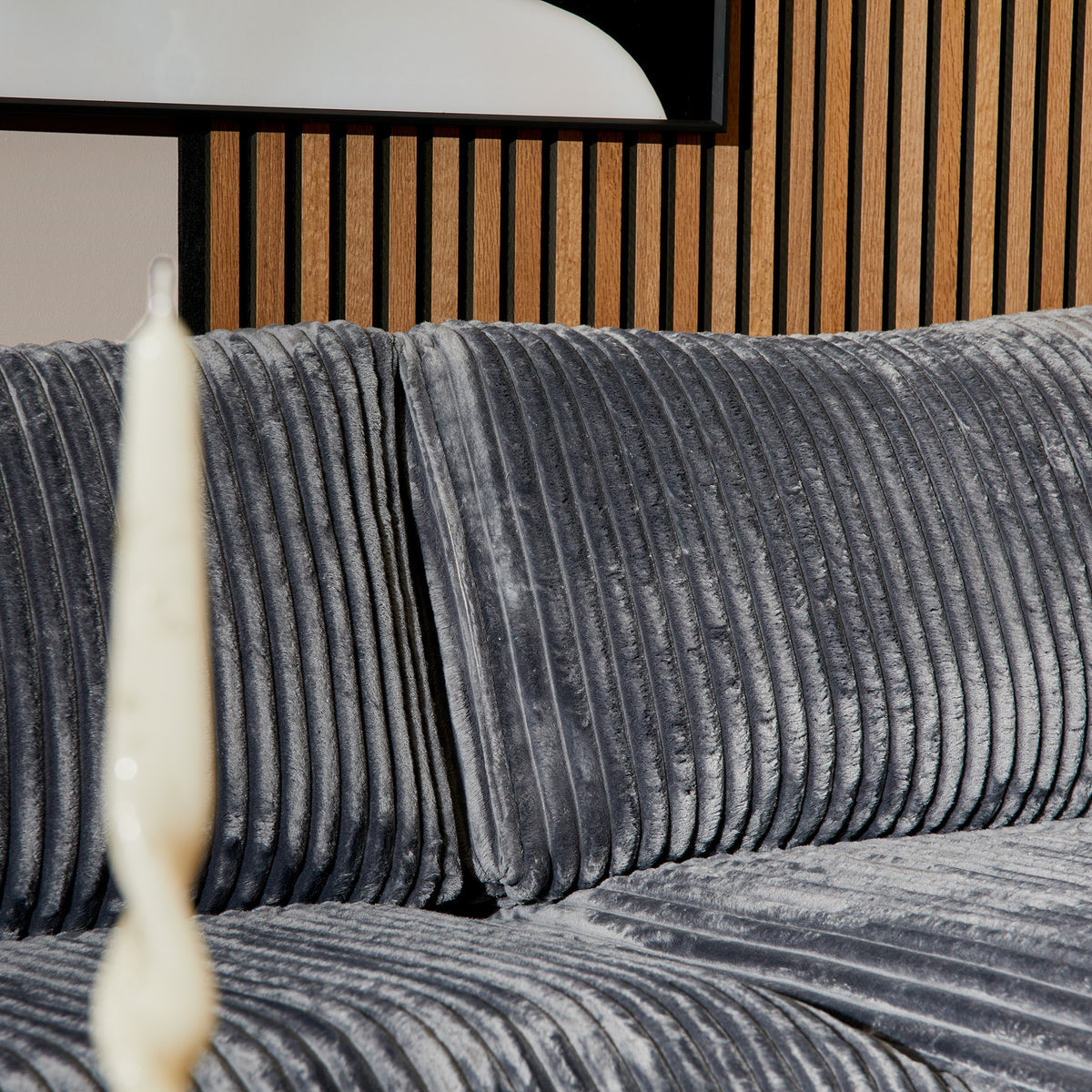 MySofa Teddy | 2,5 zits + Divan Rechts | Antraciet