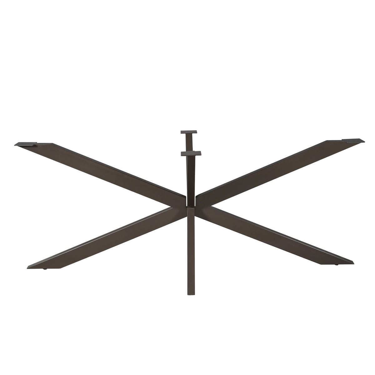 Matrixpoot Anodic Brown Ovaal/Rechthoek 190 cm Koker 4x8 cm