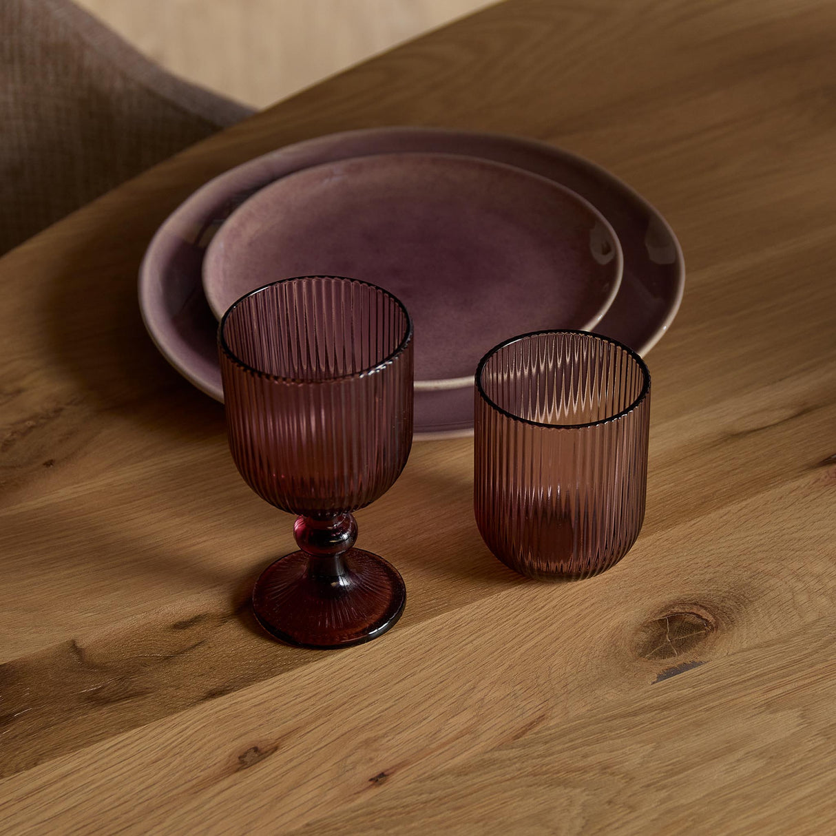 Ovale Eettafel - Naturel Eikenhout - 240 cm - Modern Conisch Onderstel