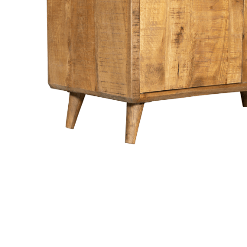 Kabinet - Naturel - Mangohout - 100 cm - 2 Deuren - 1 Lade
