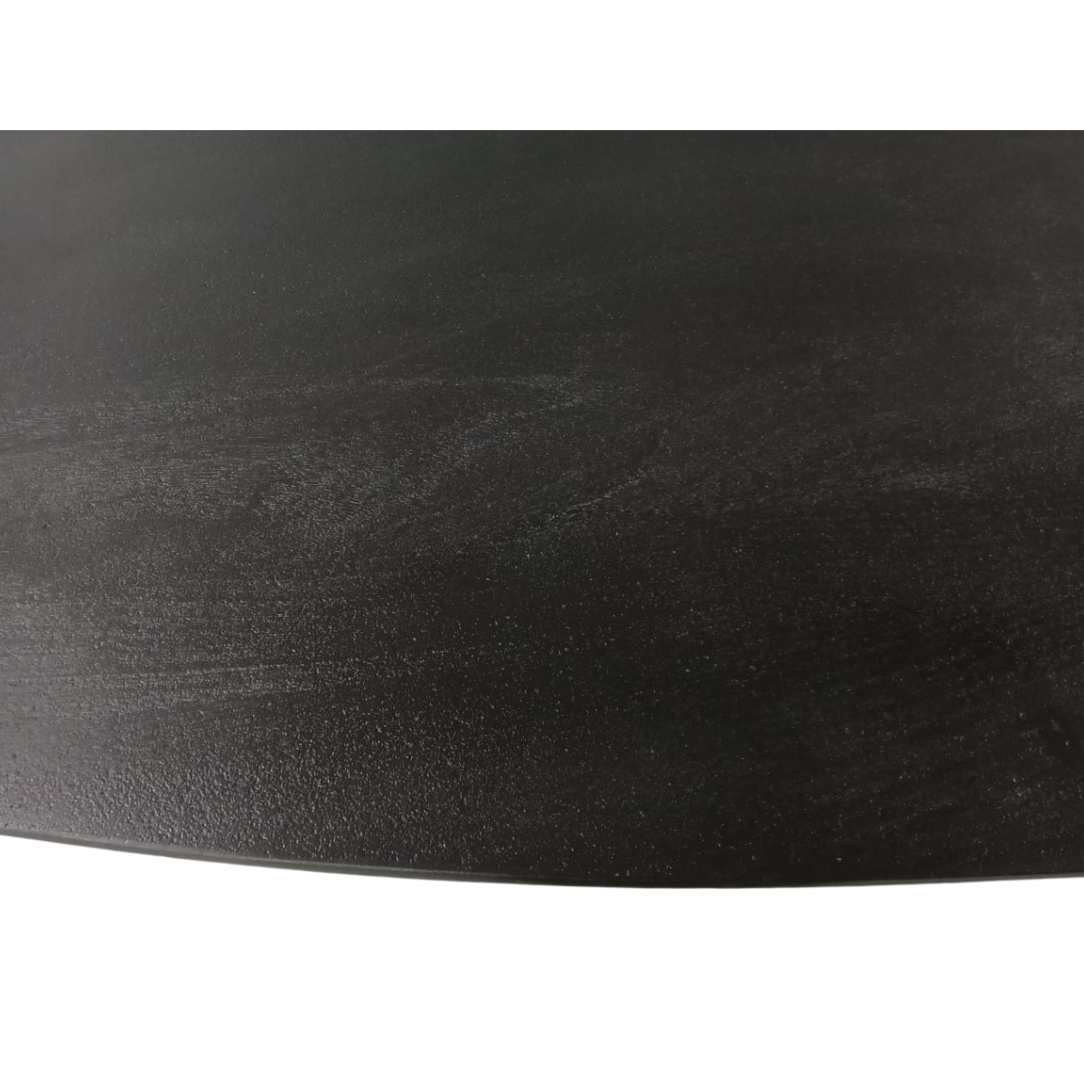 Ovale Eettafel Zwart Mangohout - 240 cm - Matrixpoot