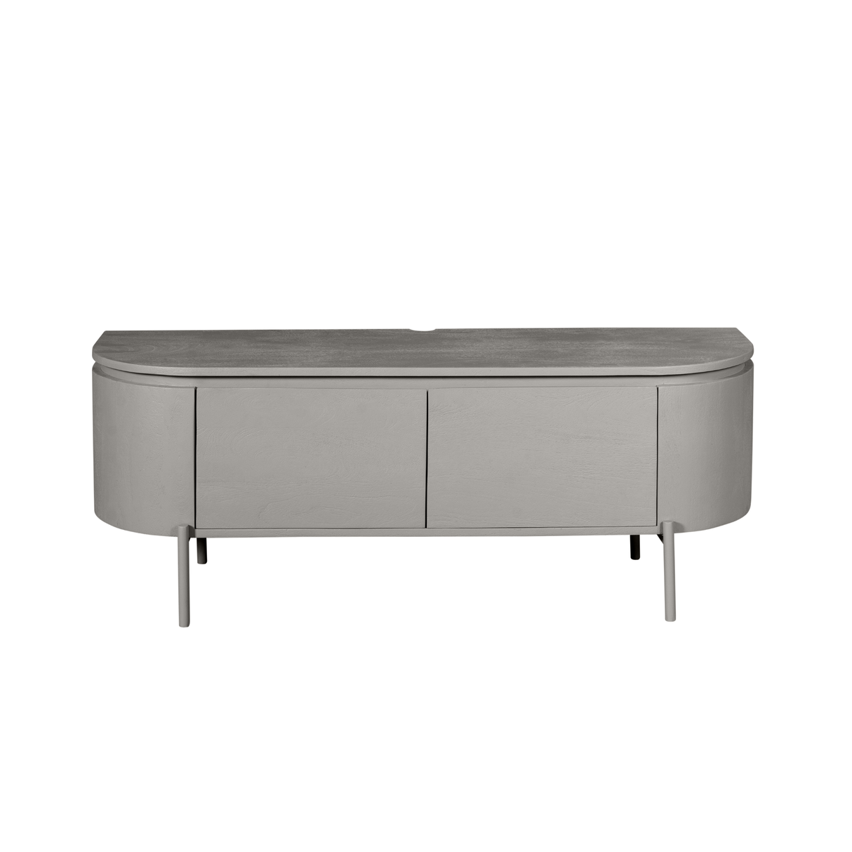 Compact Tv-meubel - Taupe Mangohout - 120 cm - Zwevend of Staand