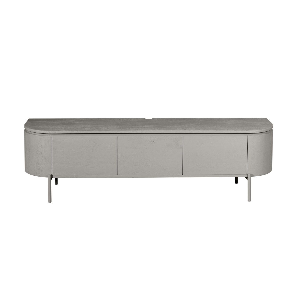 Modern Tv-meubel - Taupe Mangohout - 160 cm - Zwevend of Staand