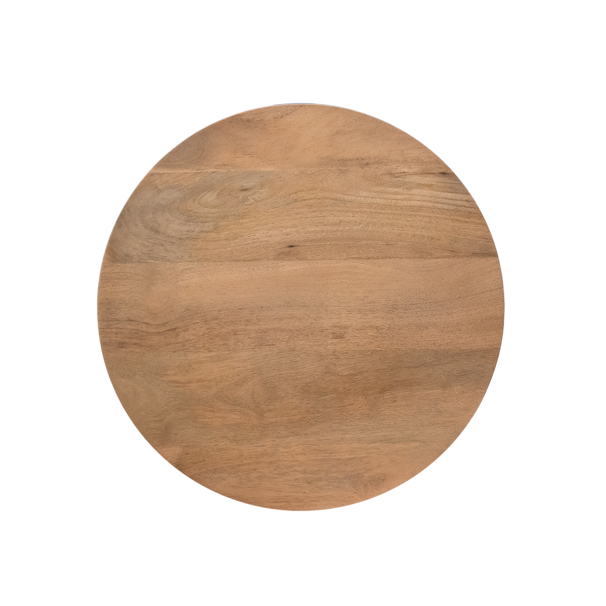 Ronde Salontafel - Naturel Mangohout - 50 cm - Design Lattenpoot