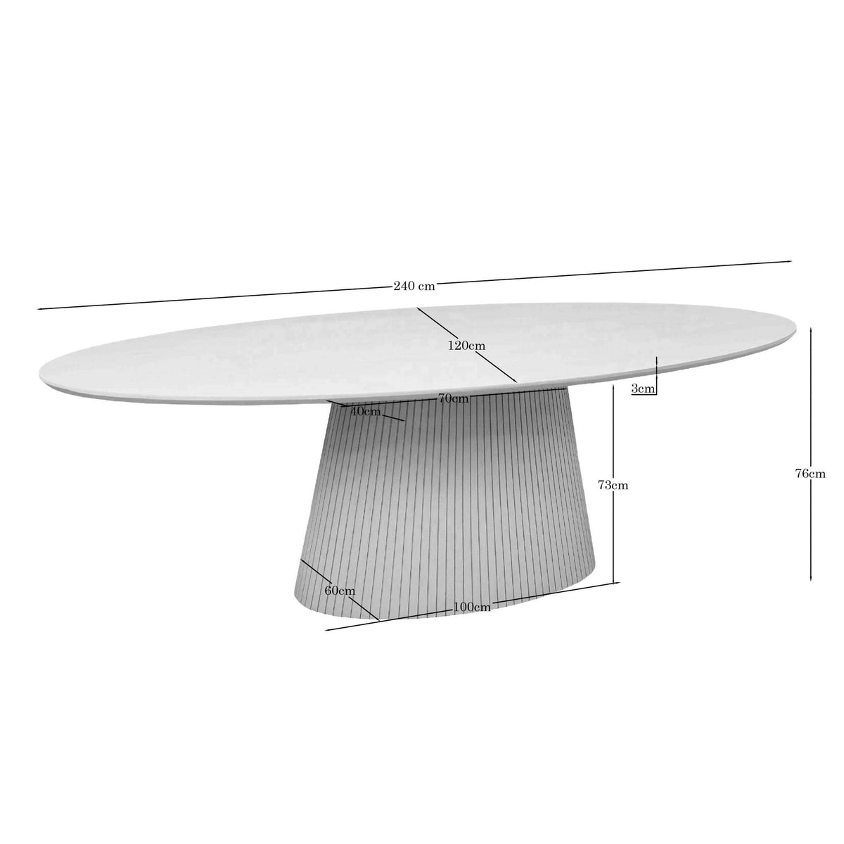 Salontafel Solana Zand Mangohout 50 cm Starfurn