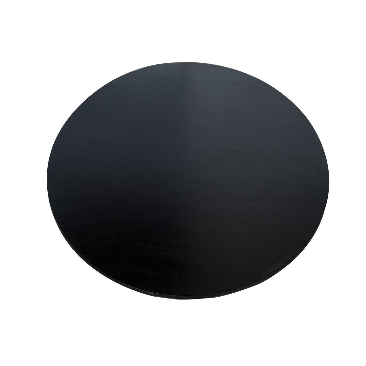 Eettafel Rond - Zwart Eikenhout - Matrixpoot - 150 cm