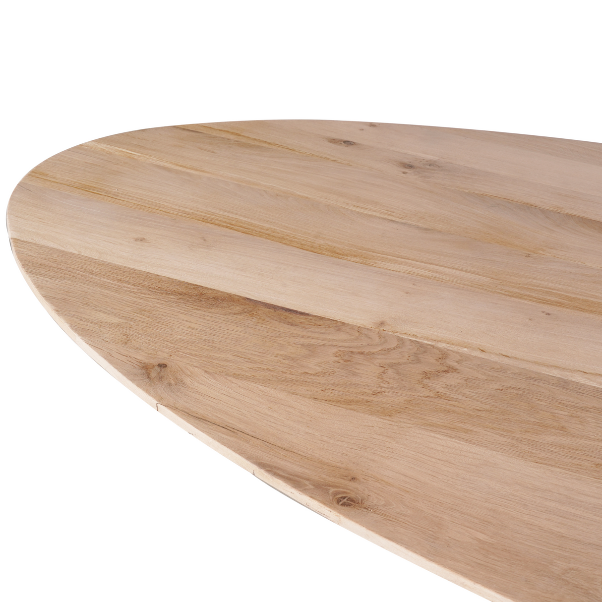 Eettafel Ovaal - Naturel Eikenhout - Matrixpoot - 210 cm