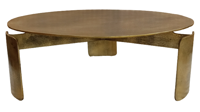 Ronde salontafel - Goud - Aluminium - 90 cm