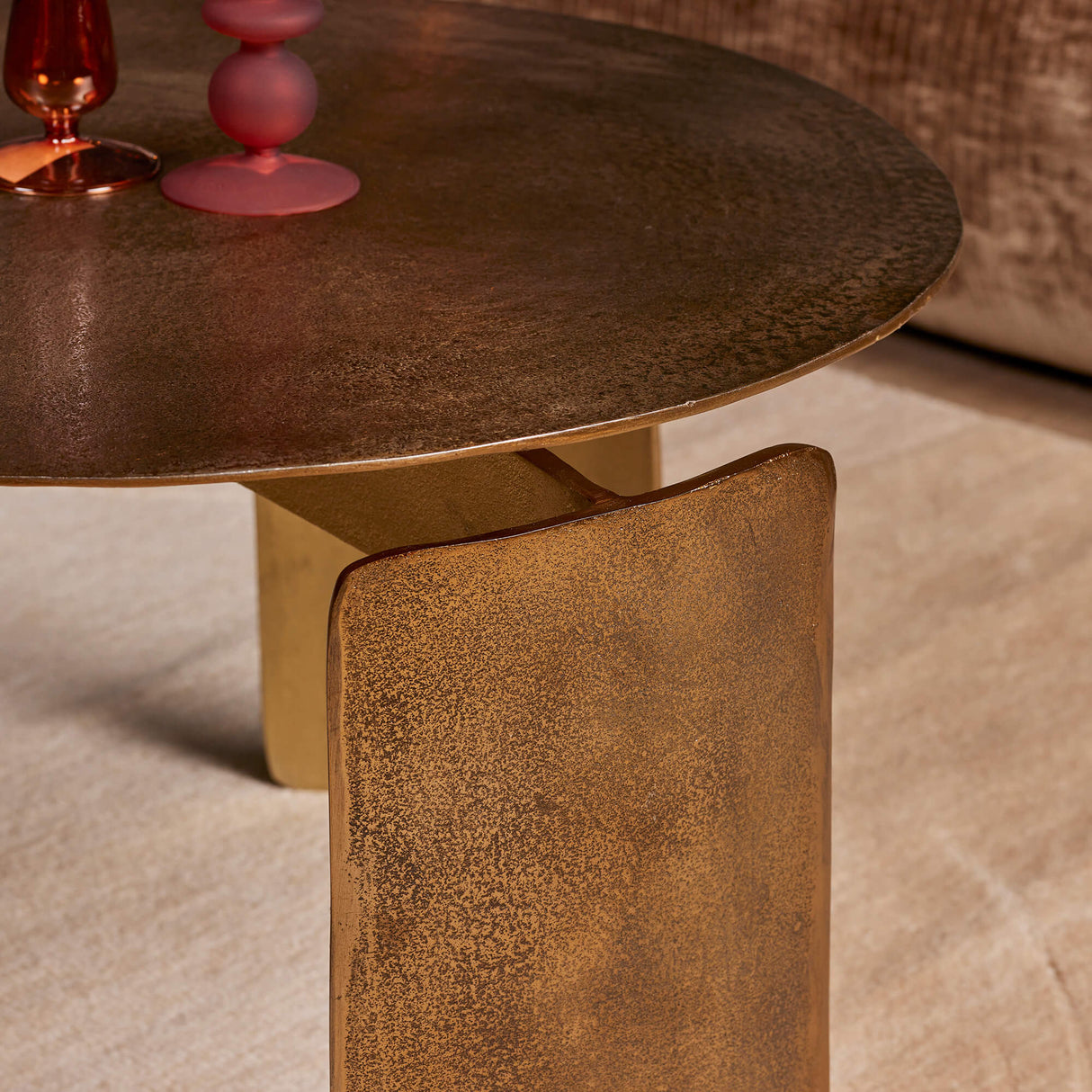 Salontafel - Goud - Aluminium - 60 cm - Rond - Modern Design