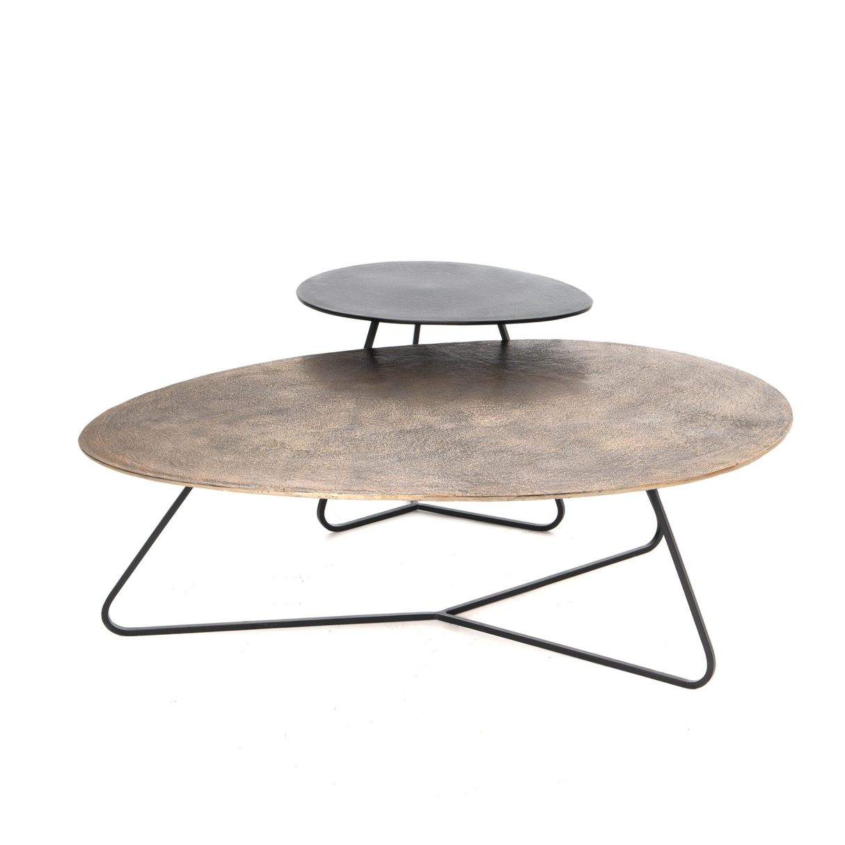 Salontafel-set - Goud - Aluminium - 121 cm - 2-delig