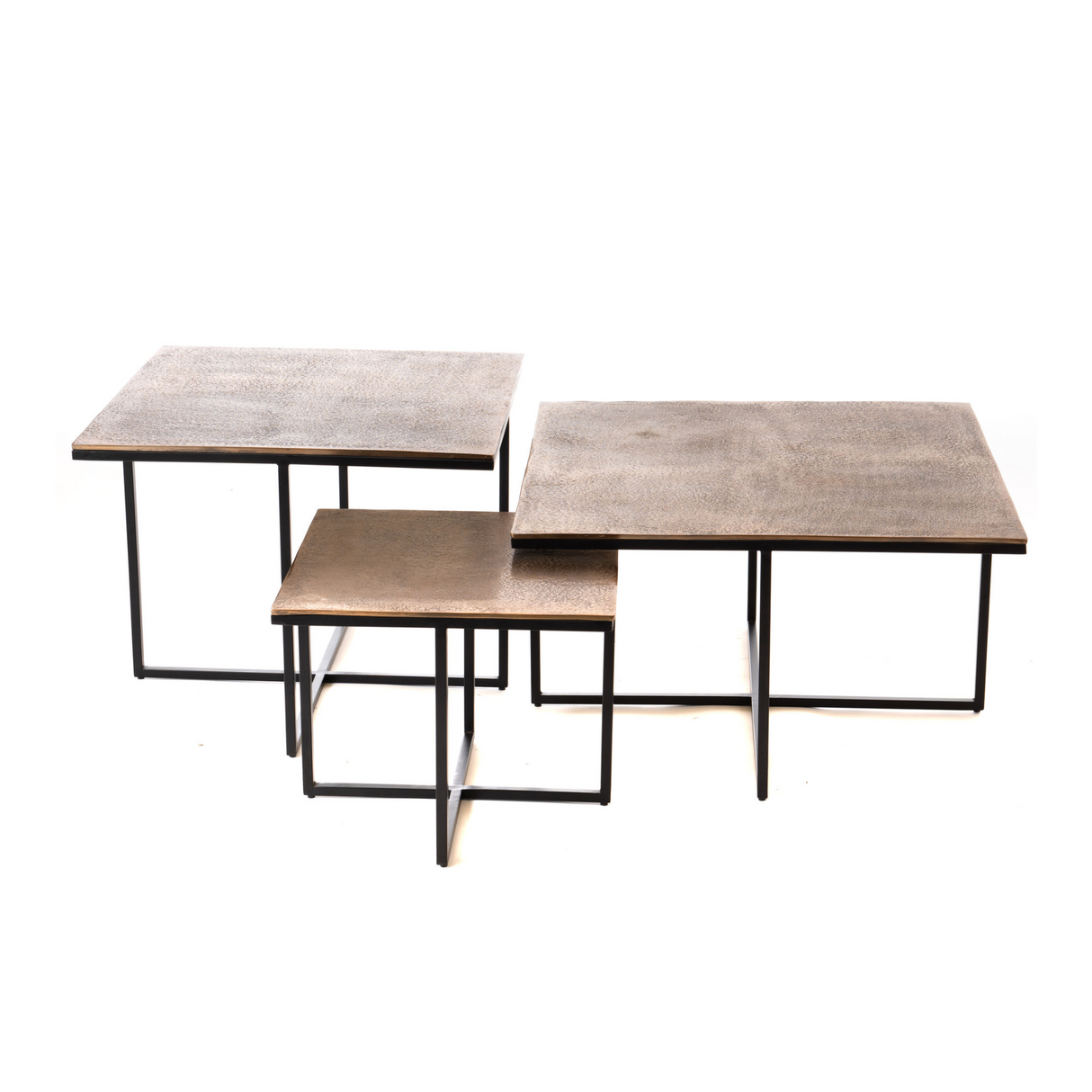 Ronde Salontafel Goud Aluminium - 90 cm - Design met Bolpoten
