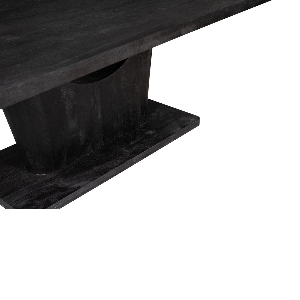 Eettafel - Zwart Mangohout - Modern & Industrieel Design - 240 cm