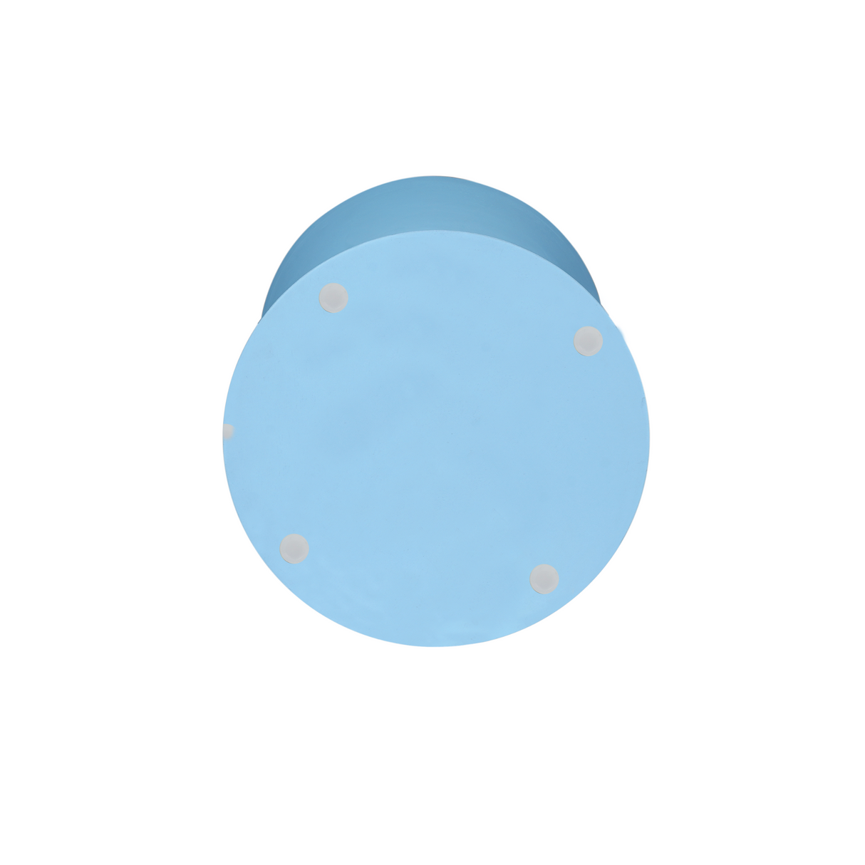 Bijzettafel - Blauw Mangohout - Modern Zandloper Design - 33 cm