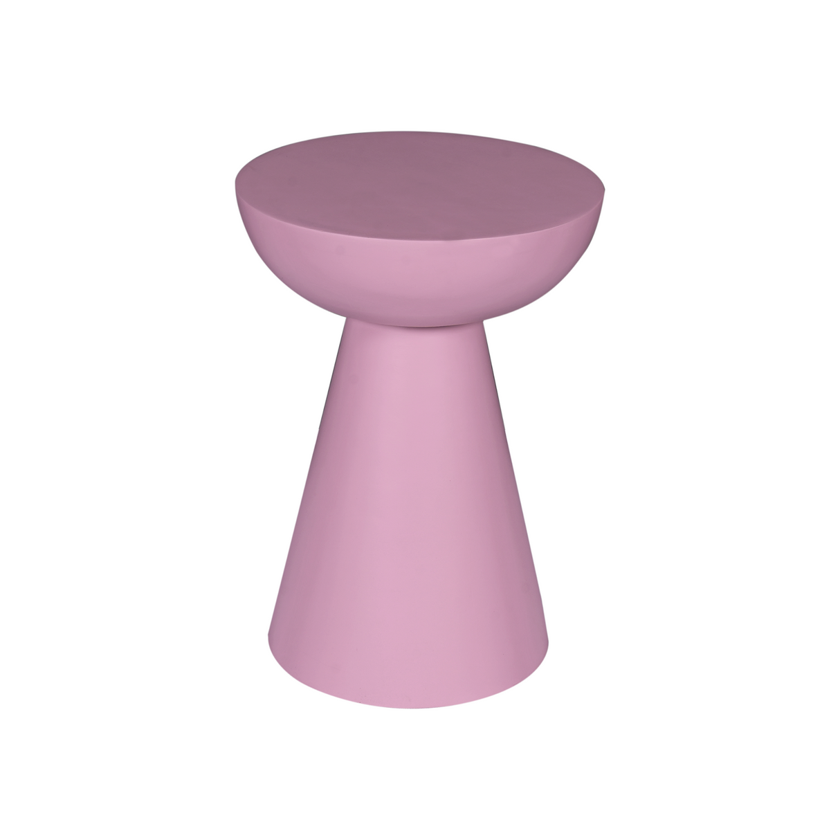 Bijzettafel - Roze Mangohout - Conisch Design - 30 cm