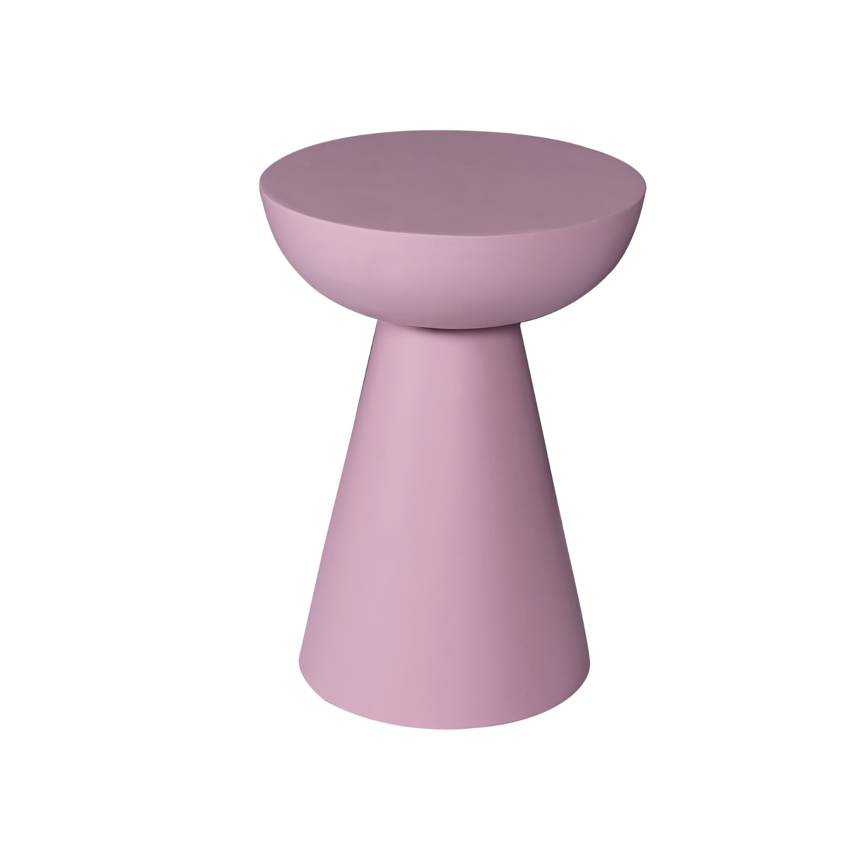 Bijzettafel - Roze Mangohout - Conisch Design - 30 cm