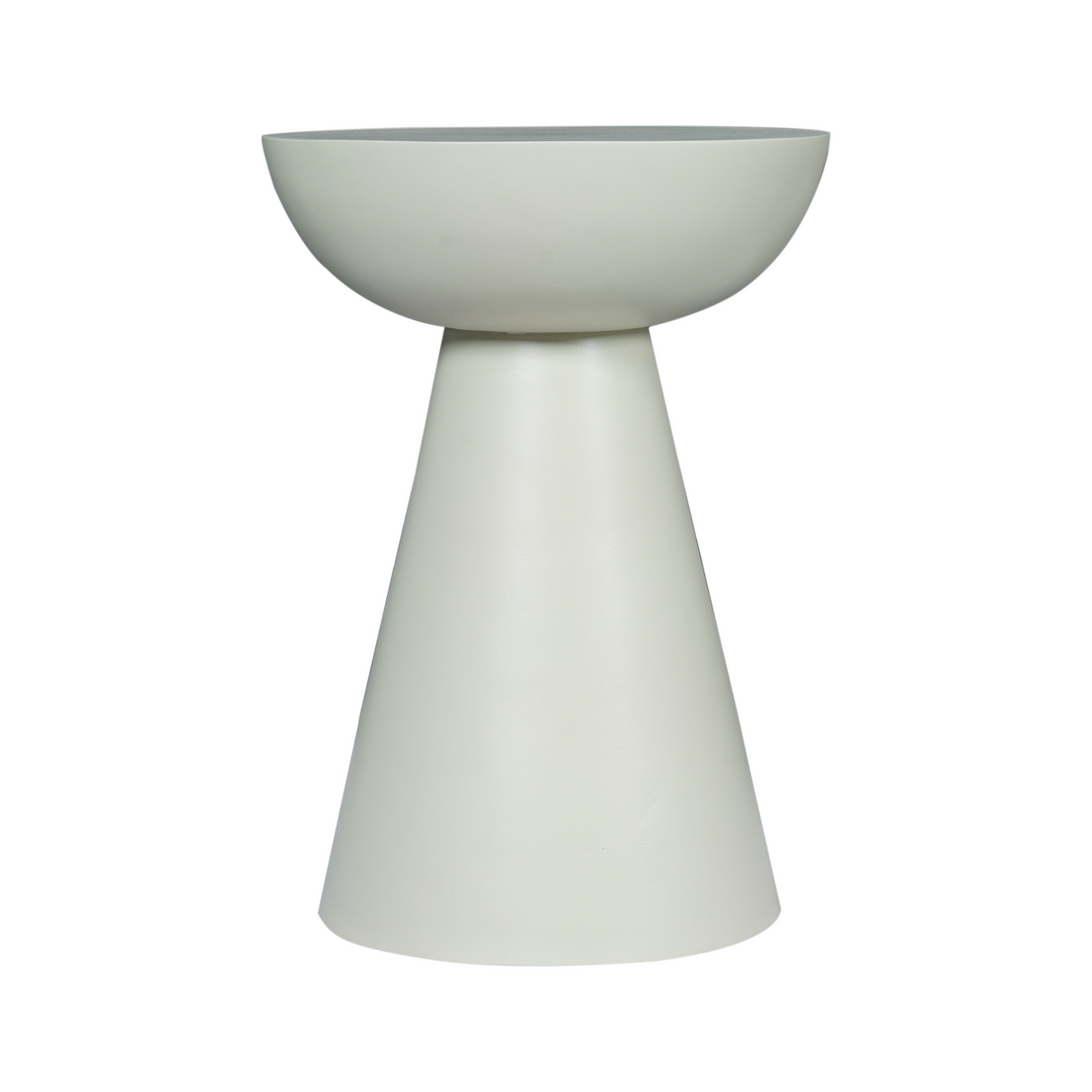 Bijzettafel - Groen Mangohout - Conisch Design - 30 cm