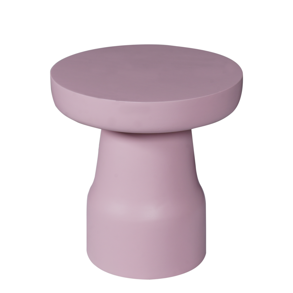 Bijzettafel - Roze Mangohout - Trommelvorm - 40 cm
