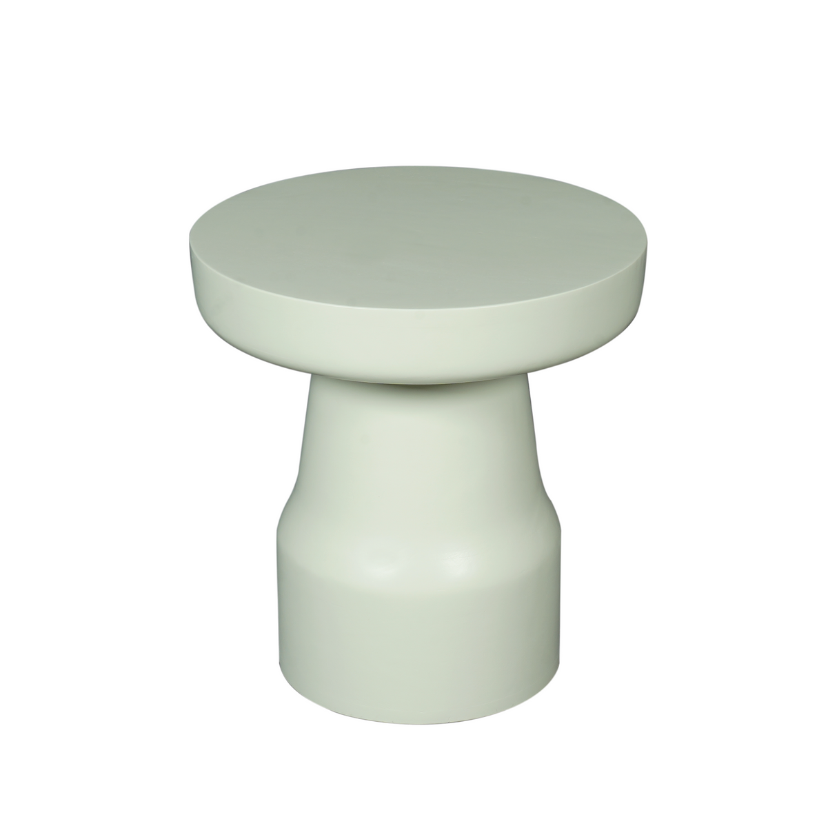 Bijzettafel - Groen Mangohout - Trommelvorm - 40 cm