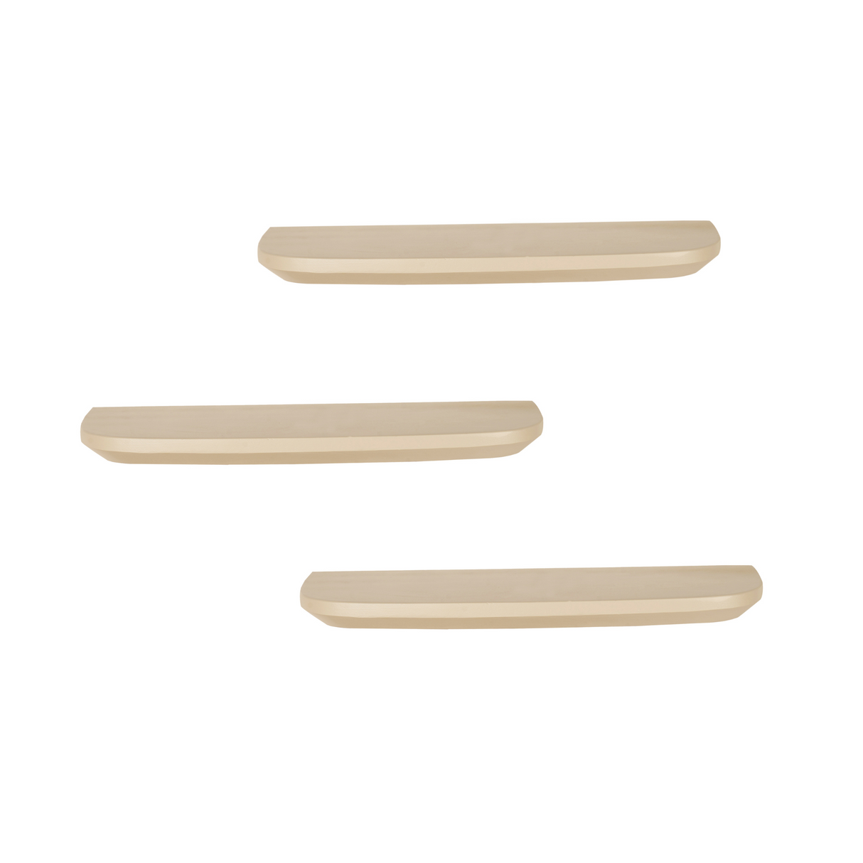 Wandplank Zand Mangohout - Set van 3 - 60 cm