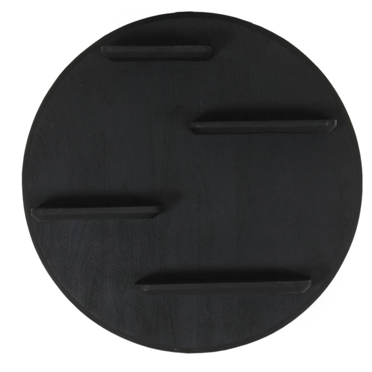 Wandrek - Rond - Zwart - Mangohout - 75 cm