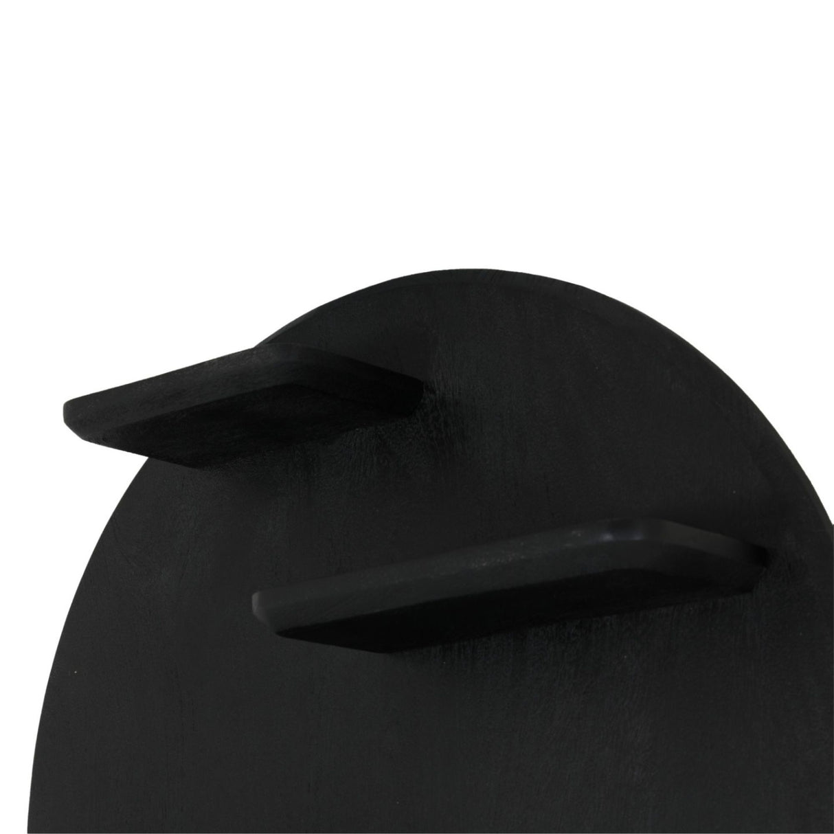 Wandrek - Rond - Zwart - Mangohout - 75 cm