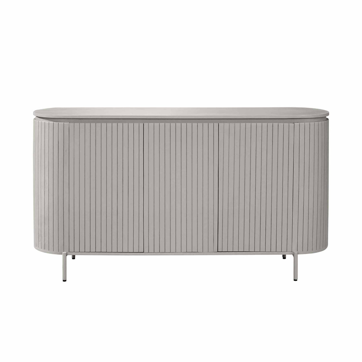 Dressoir - Taupe - Mangohout - 165 cm