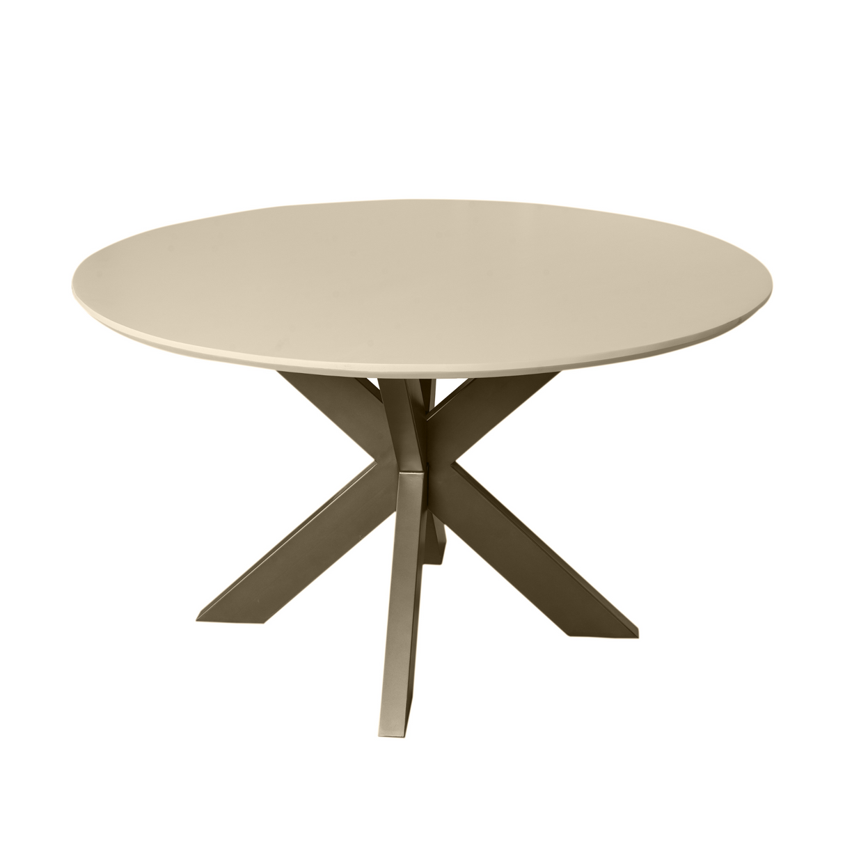 Eettafel Rond - Zand Mangohout - Modern Design - 150 cm