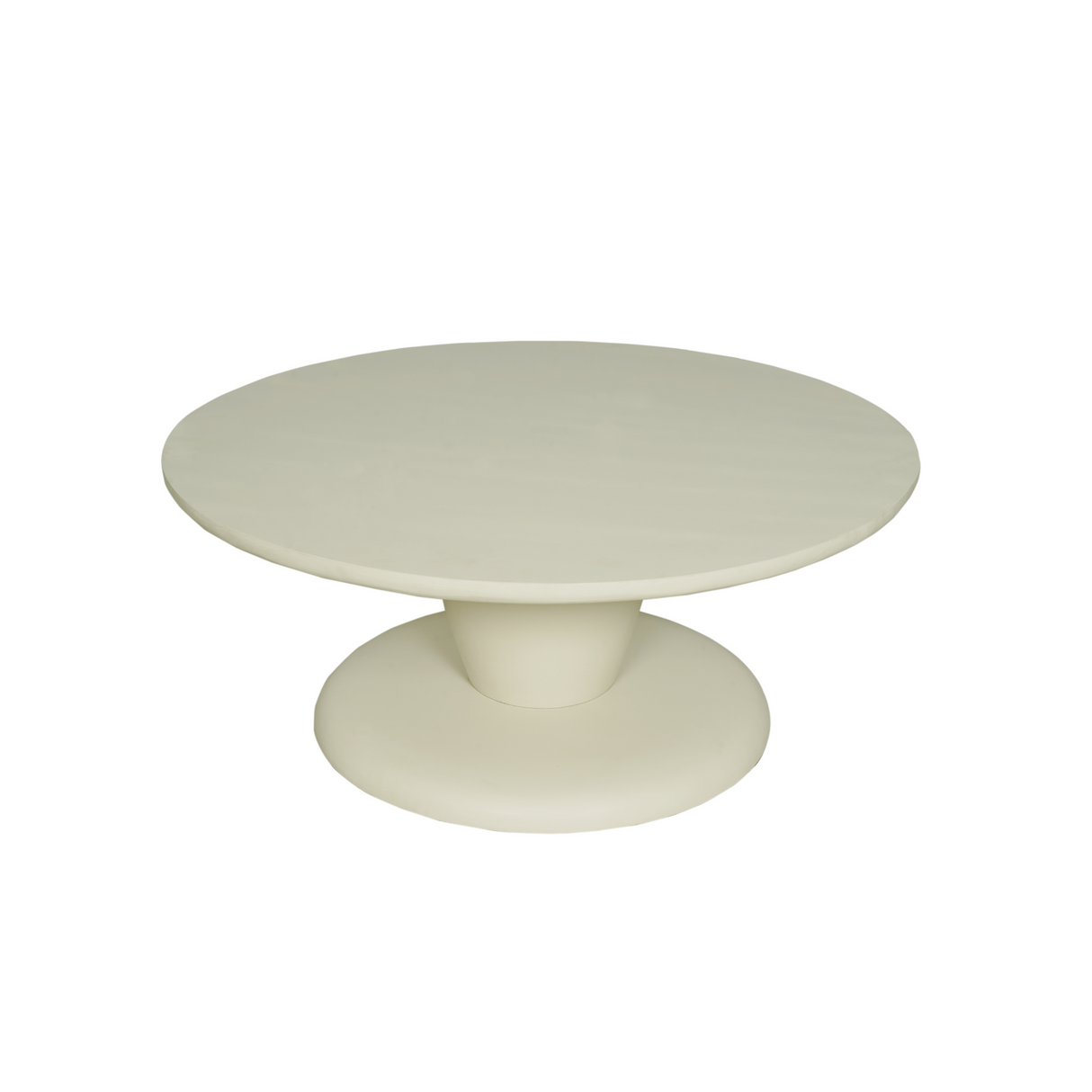 Ronde Salontafel Walnoot Mangohout - 37 cm - Modern Driepoot Design