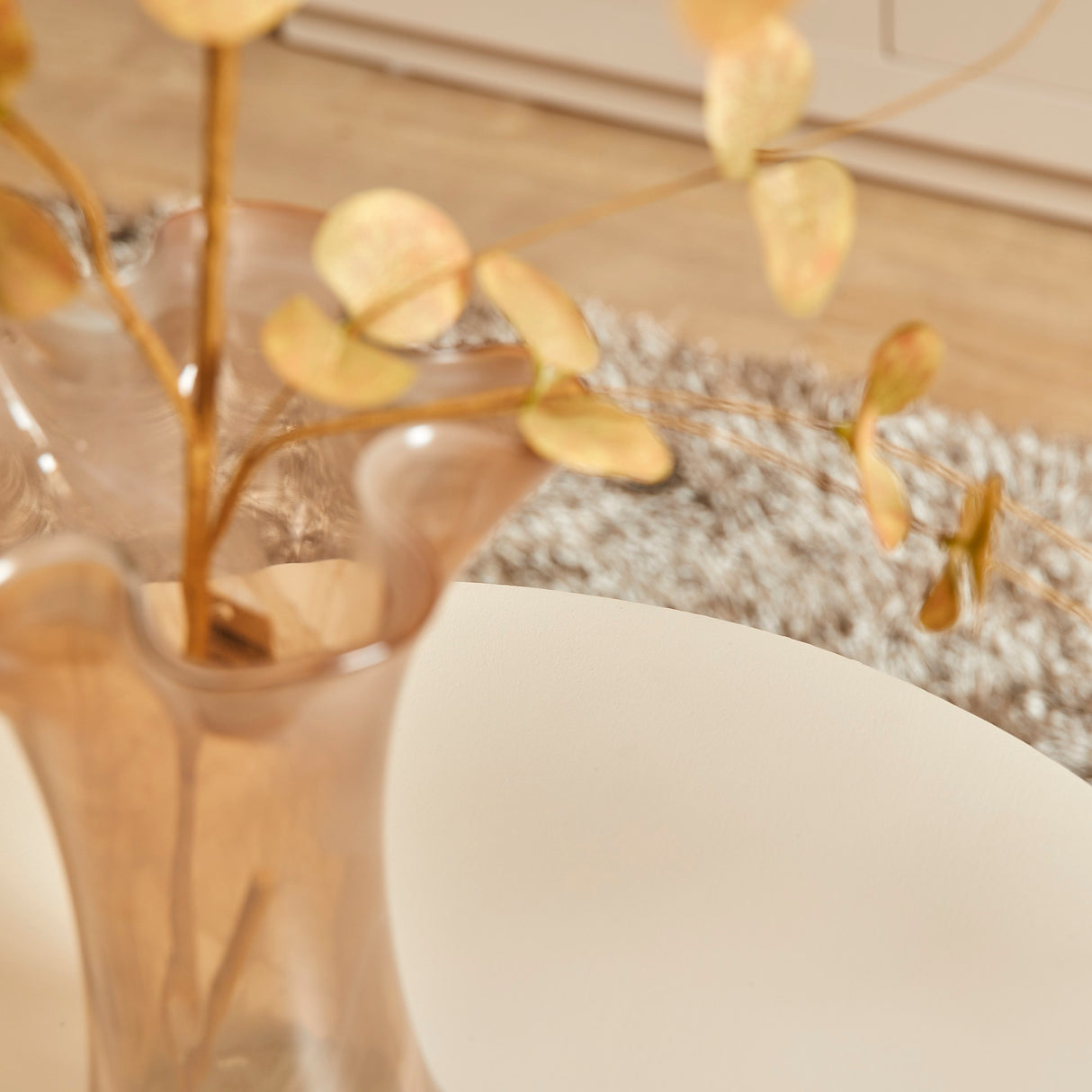 Ronde Salontafel Zand Mangohout - 60 cm - Sculpturaal Design