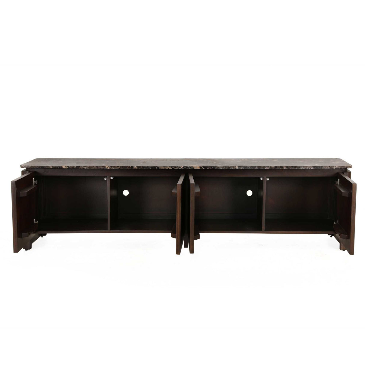 Tv meubel Dallas Bruin Mangohout 210 cm