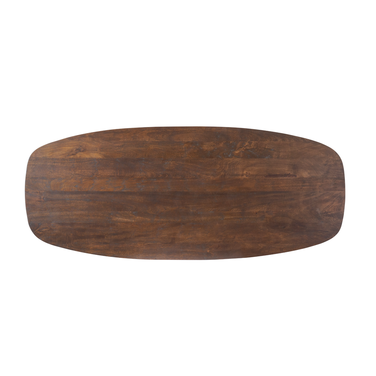 Eettafel - Bruin Mangohout - 300 cm - Modern Design - Half Ronde Poten