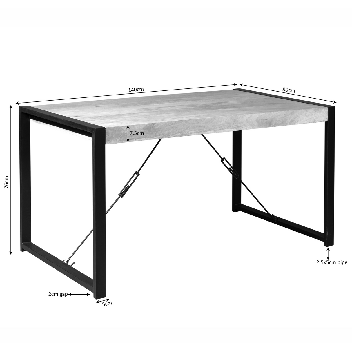 Eettafel Boaz | 140 cm
