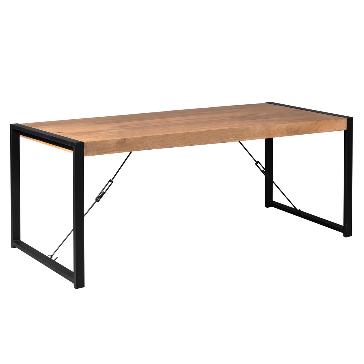 Eettafel - Rechthoek - Naturel - Mangohout - 220 cm