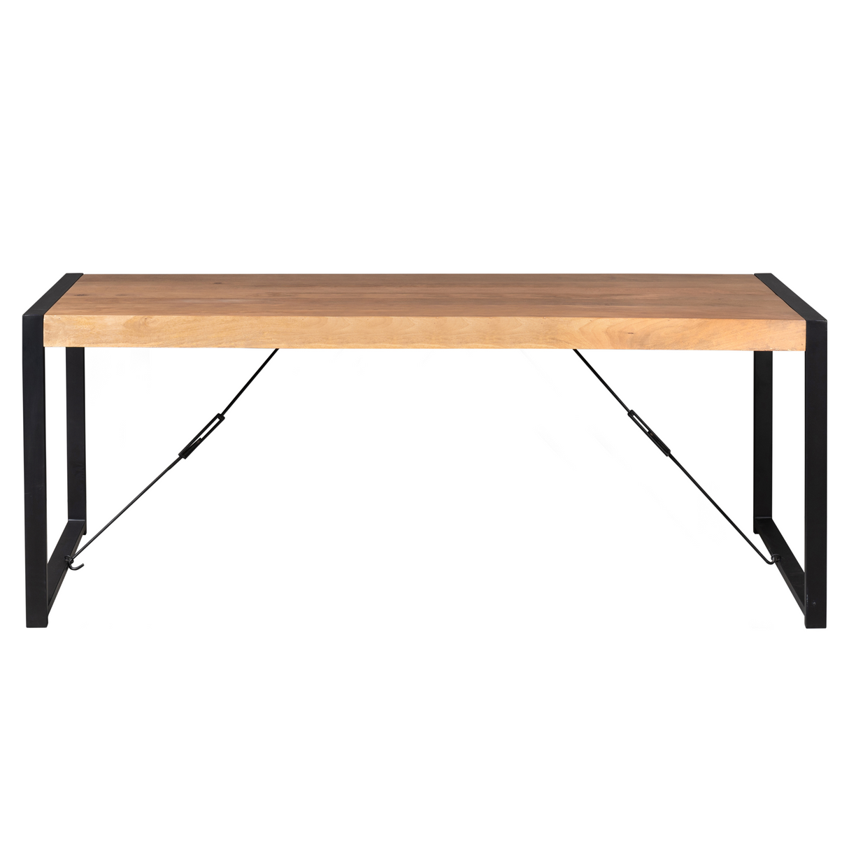 Eettafel - Rechthoek - Naturel - Mangohout - 220 cm