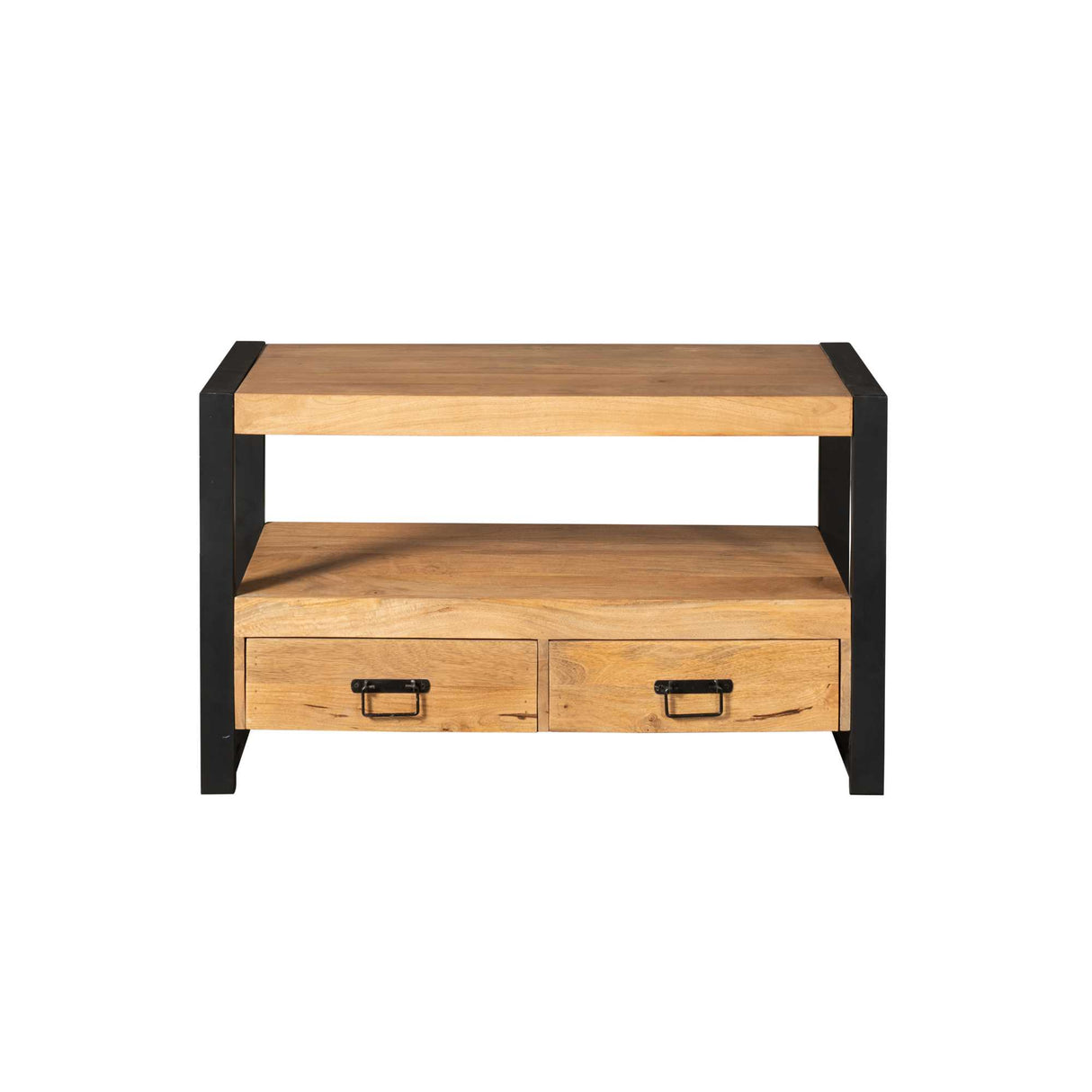 Tv-meubel - Naturel - Mangohout - 100 cm