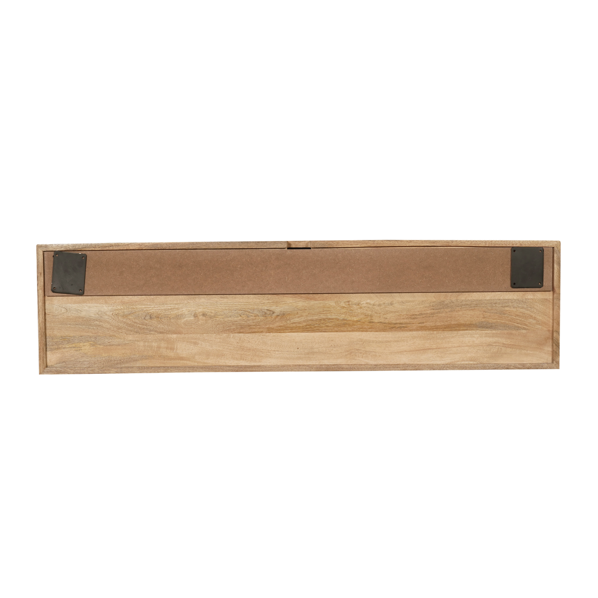 Zwevend Tv-meubel Walnoot Mangohout - 120 cm - Lattenpatroon