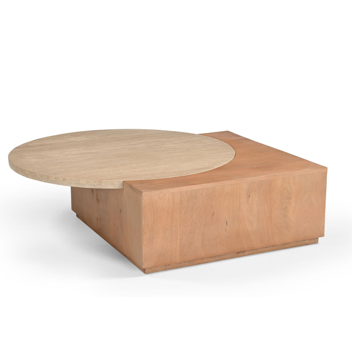 Bijzettafel Numa Naturel Travertin 60 cm