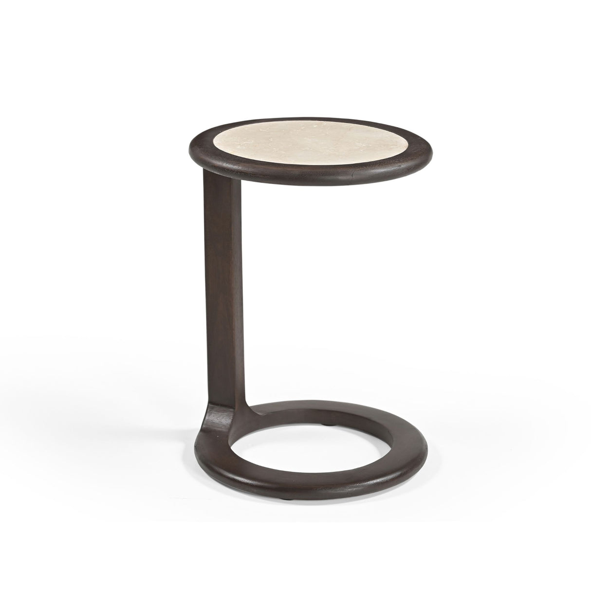 Bijzettafel Vinn Bruin Travertin 55 cm