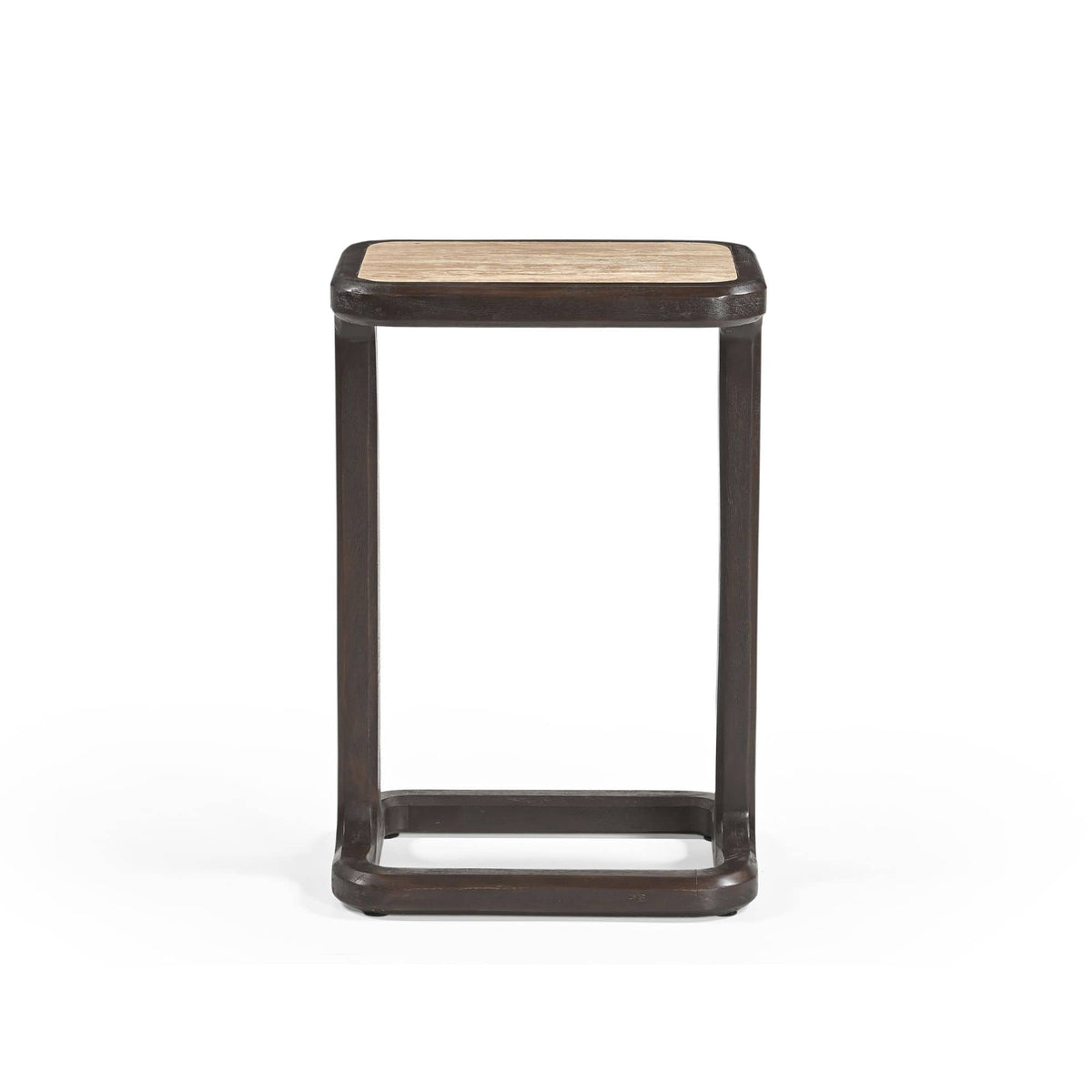 Bijzettafel Arvid Bruin Travertin 58 cm Starfurn