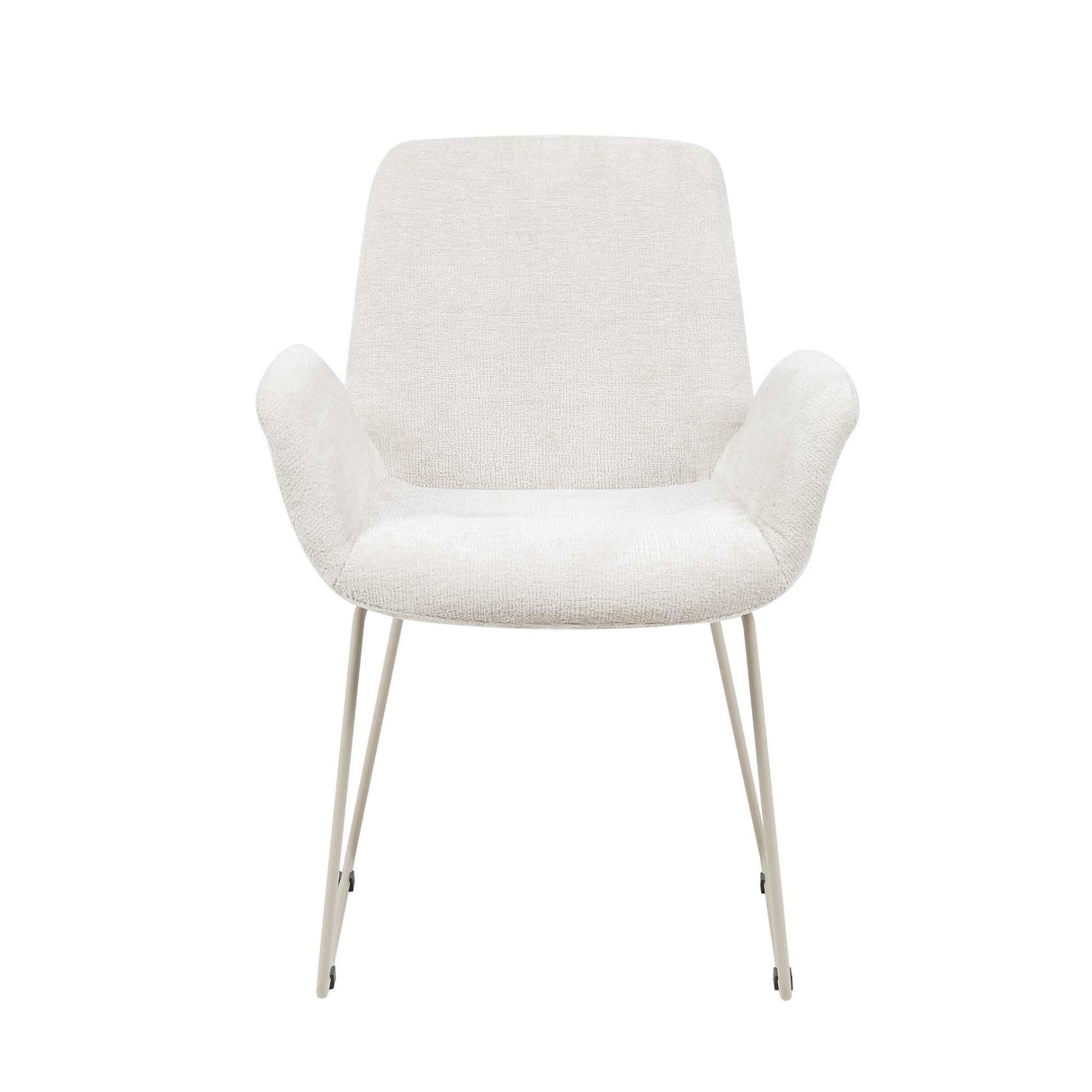 Eetkamerstoel - Zand - Minimalistisch - Modern - Met Armleuning