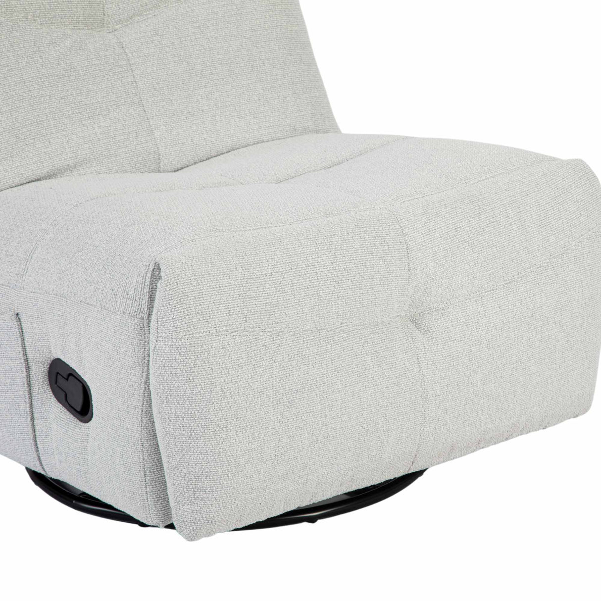 Relaxfauteuil - Lichtgrijs - Verstelbaar - Draaibaar - Modern